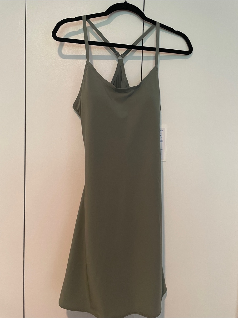 NWT Outdoor Voices Olive Green Strappy Slip Dress